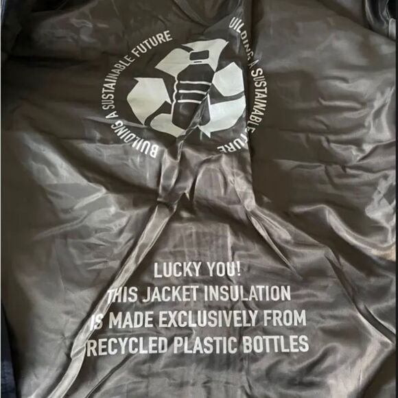 Men’s Lucky heavy hooded puffer coat (Black) - Picture 9 of 11